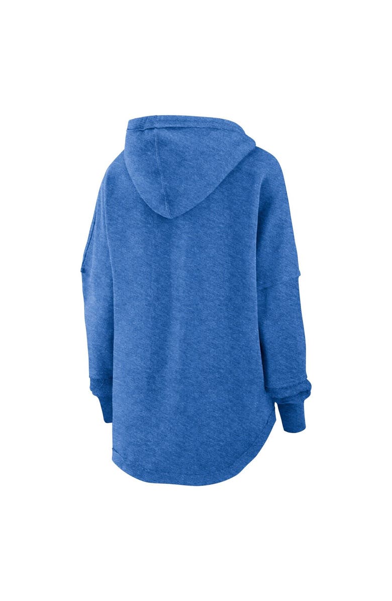 FANATICS Women's Fanatics Branded Powder Blue Los Angeles Chargers Lightewight Modest Crop Lounge Helmet Arch Pullover Hoodie, Alternate, color, 