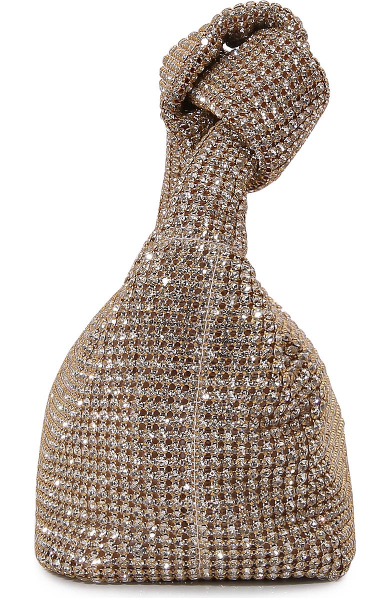 Knotted Handle Rhinestone Bag