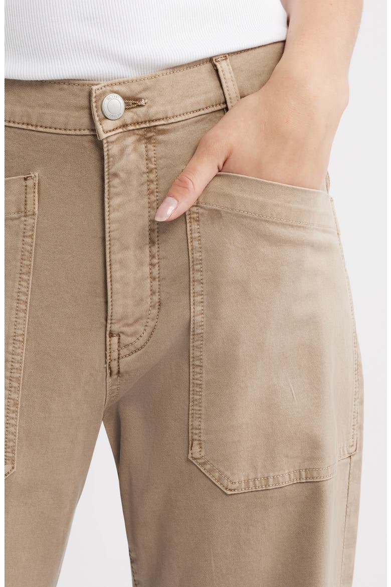 Bilie Easy Barrel High Rise Twill Pants, Alternate, color, DESERT