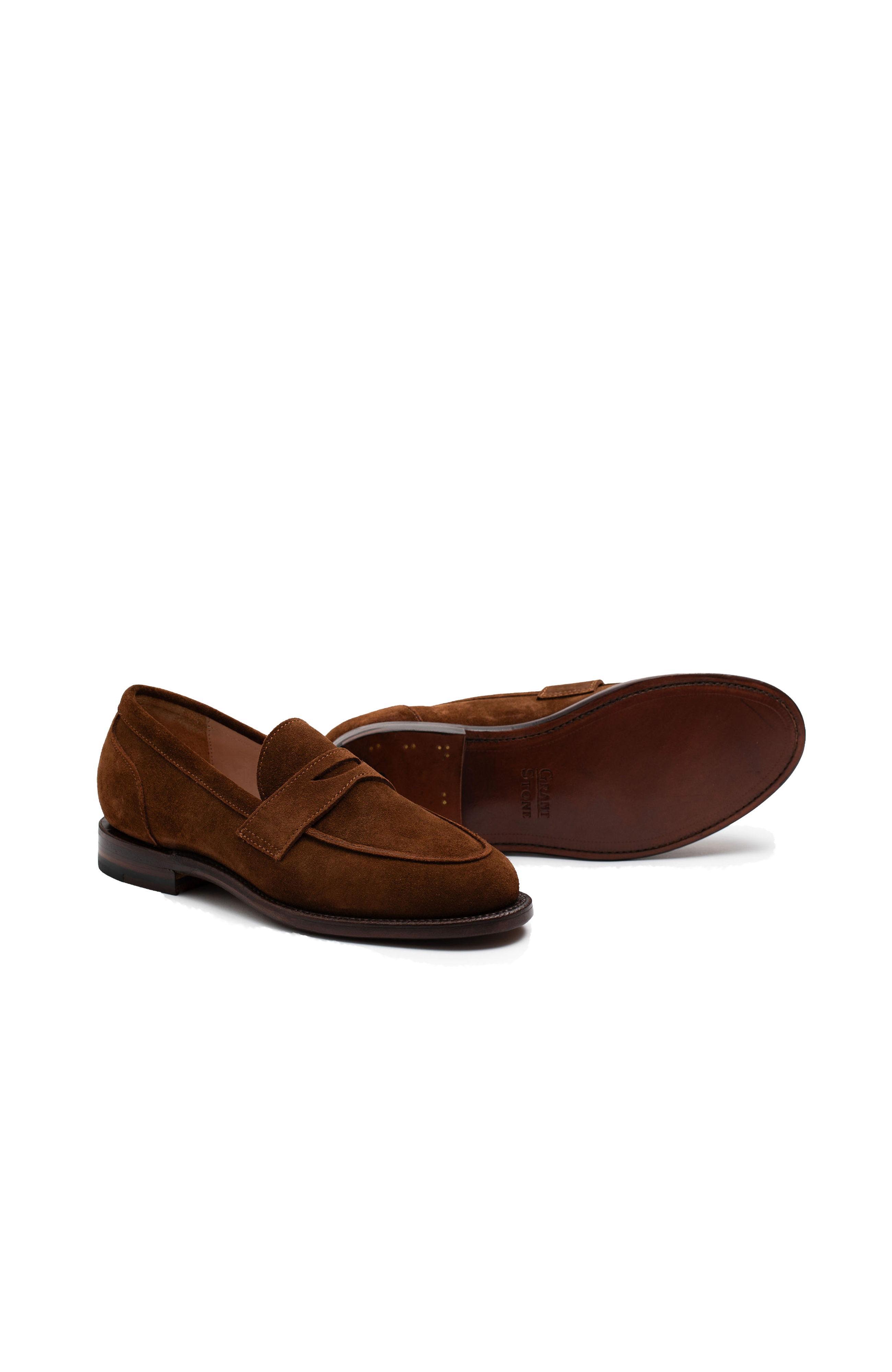 Clara Penny Loafer, Alternate, color, Bourbon Suede