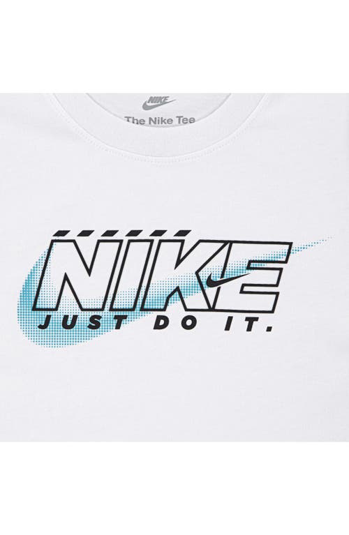Nike Kids' Rush Nation Logo Graphic T-shirt In White