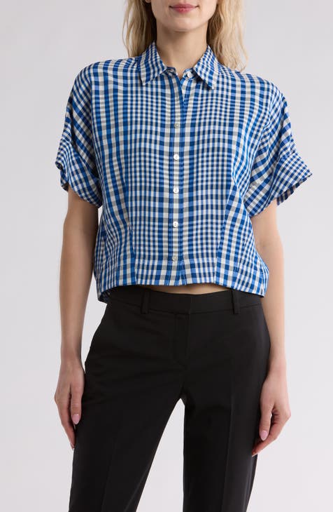 Check Button-Up Shirt (Regular & Petite)