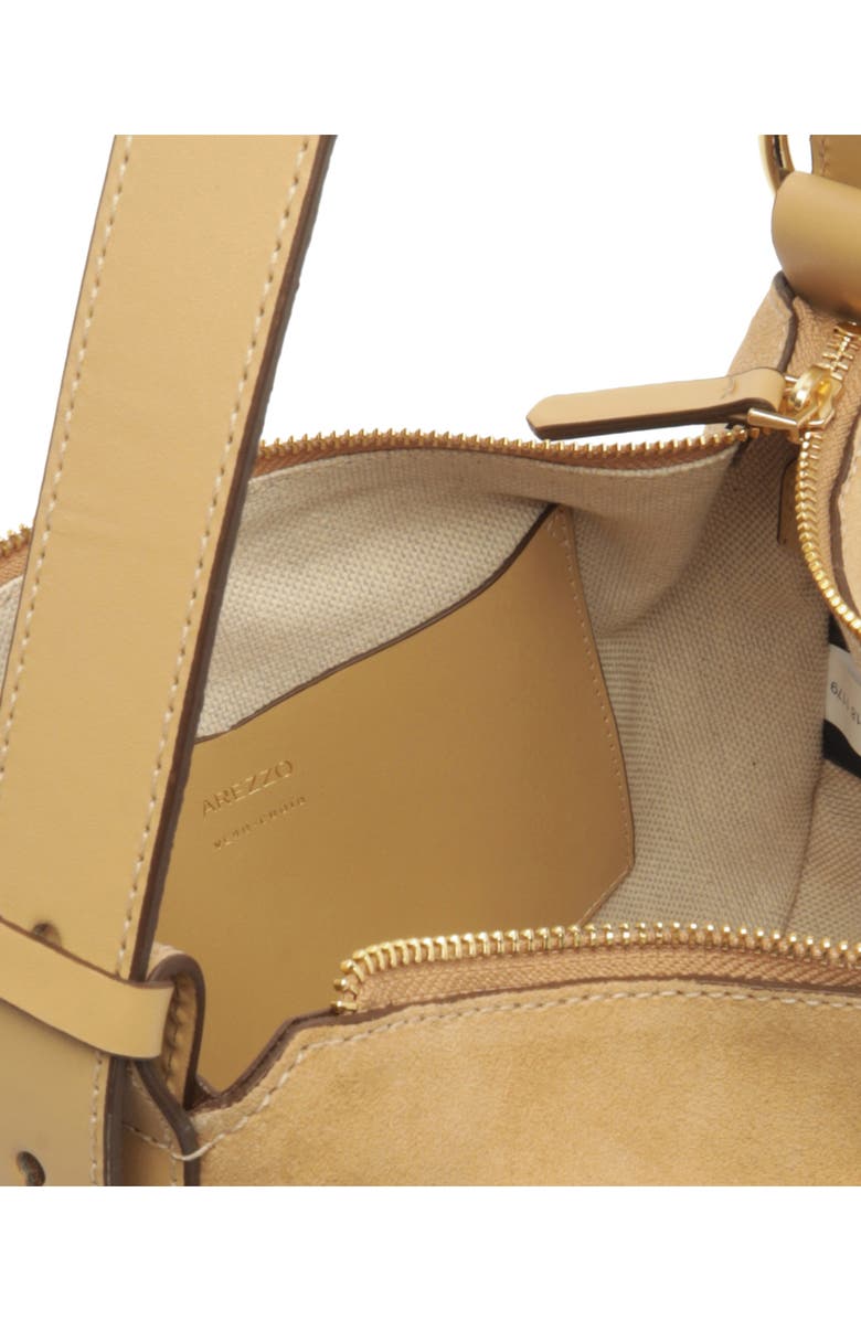 Arezzo Medium Simone Suede Shoulder Bag, Alternate, color,