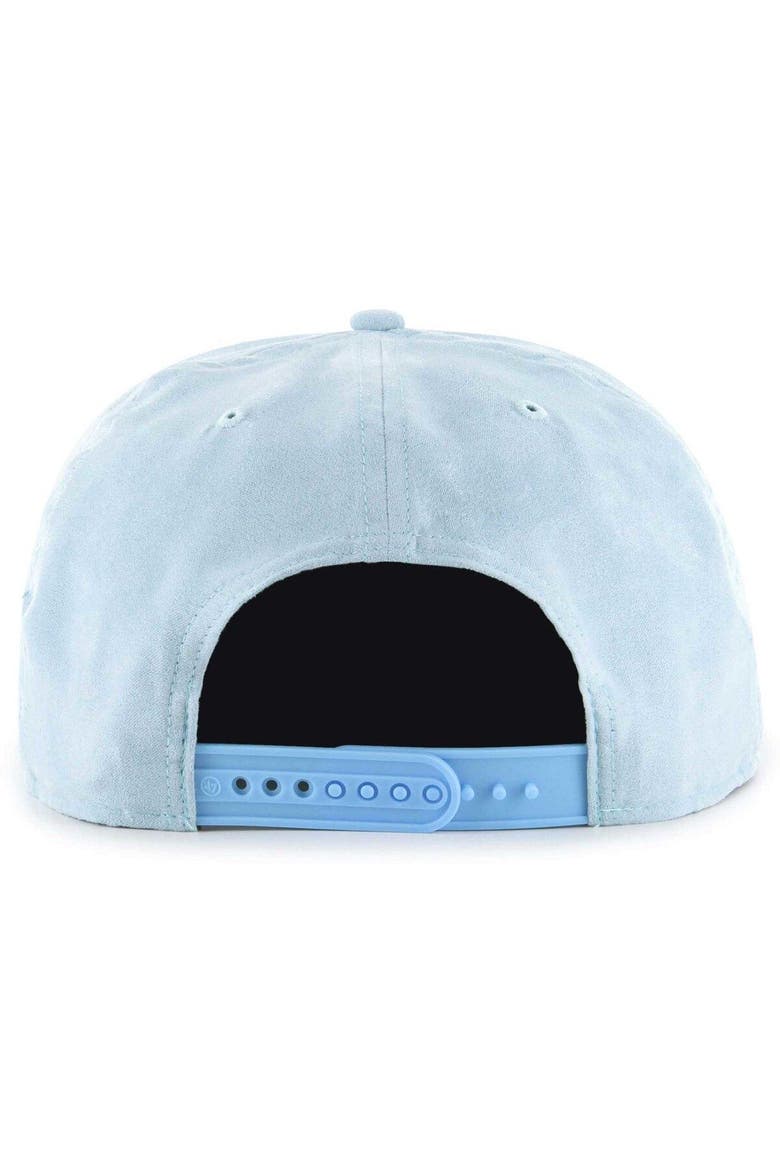 Men's '47 Light Blue Chicago White Sox Ultra Suede Captain Snapback Hat, Alternate, color, Light Blue