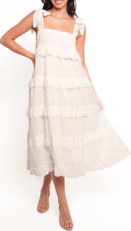 Petal & Pup Harriette Tiered Midi Dress