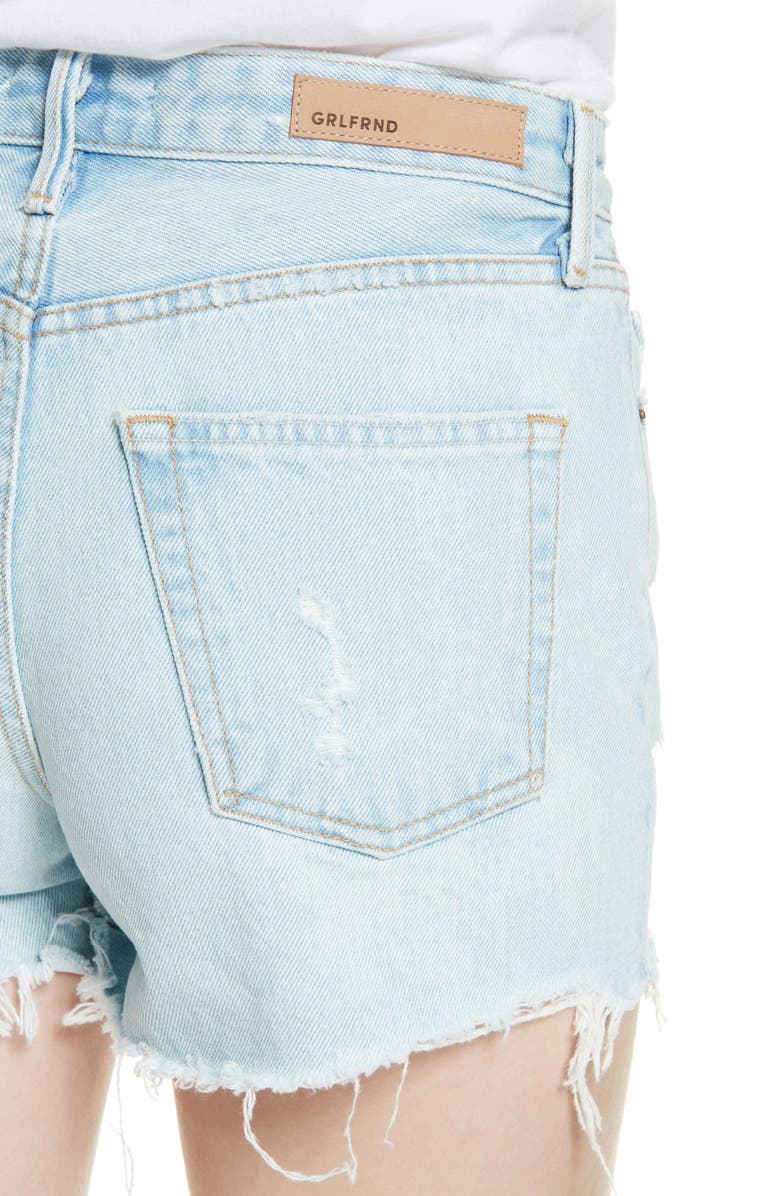 GRLFRND Helena Denim Shorts, Alternate, color, 