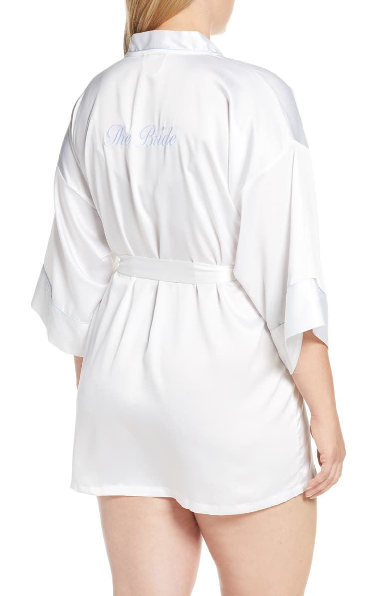 In Bloom by Jonquil The Bride Satin Wrap, Alternate, color, Off-White