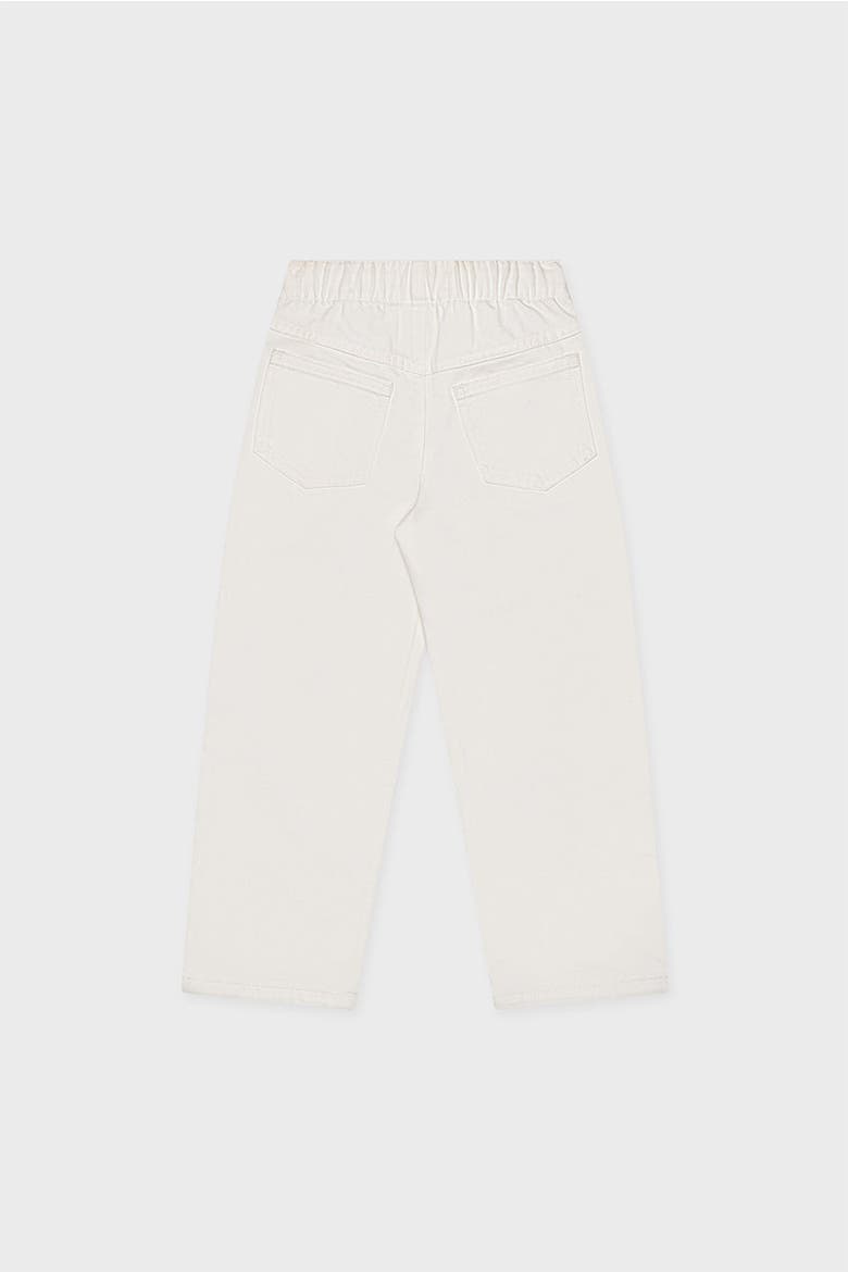 Organic Cotton Drawstring Straight Leg Jean, Alternate, color, Off White