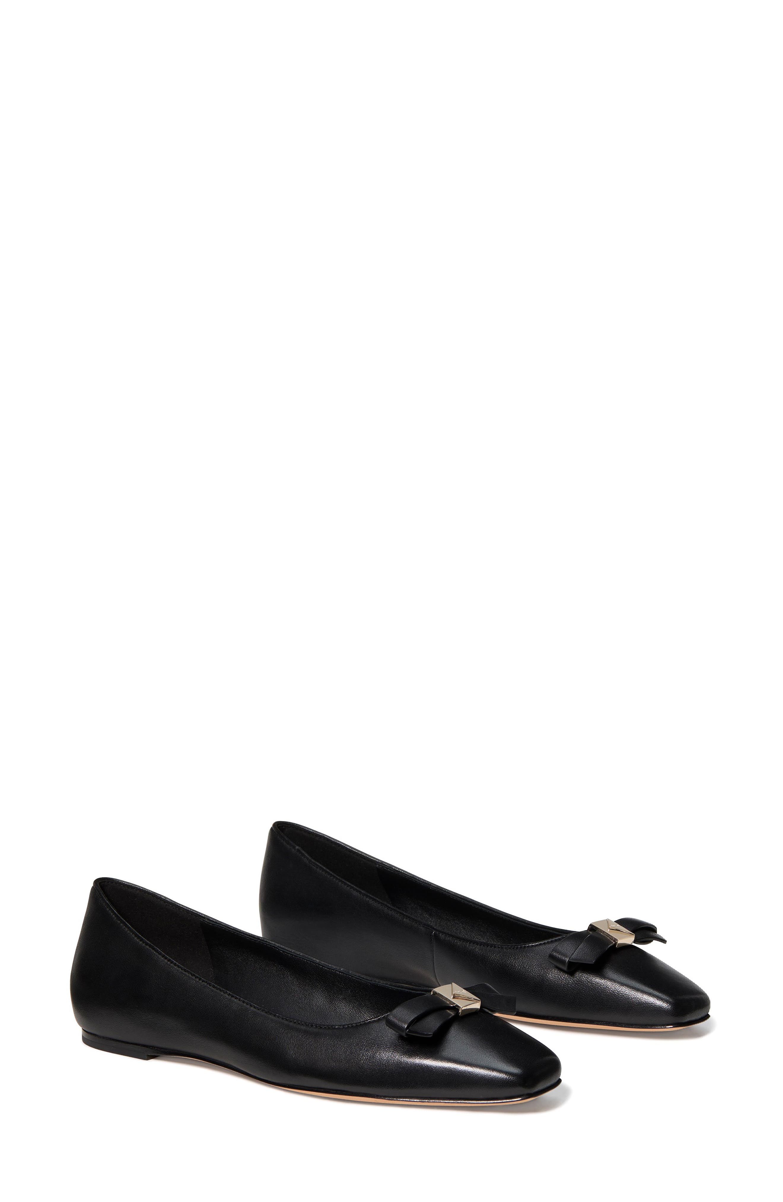 Kate Spade New York deco bow downtown flat, Main, color, Black