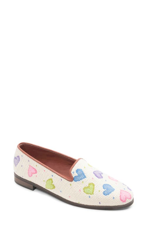 Bypaige Needlepoint Loafer In Tan Multi
