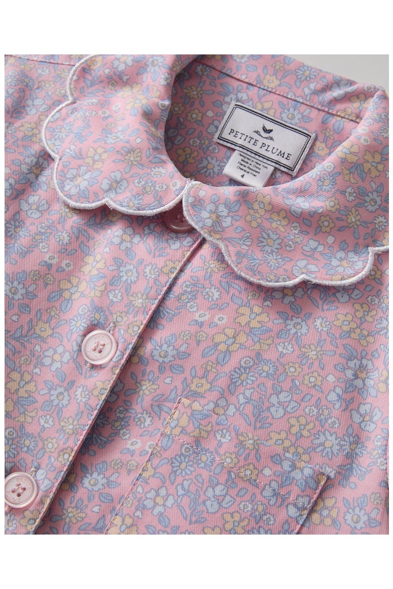 Kids' Colette Twill Two-Piece Pajamas, Alternate, color, PINK