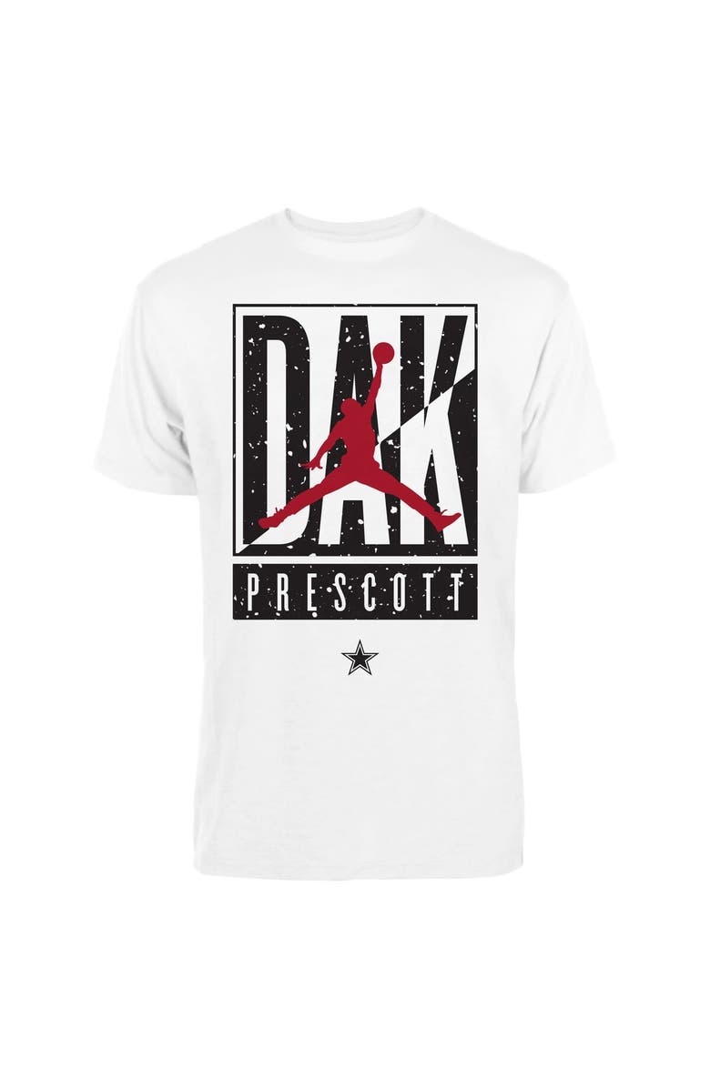 Jordan Brand Men's Jordan Brand Dak Prescott White Dallas Cowboys Cut Box Graphic T-Shirt, Main, color, 