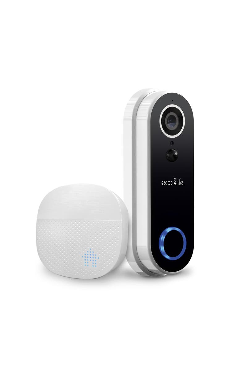 Eco4Life Smart WiFi Video Doorbell Camera, Main, color, White