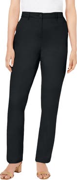 Jessica London Stretch Cotton Chino Straight Leg Pant