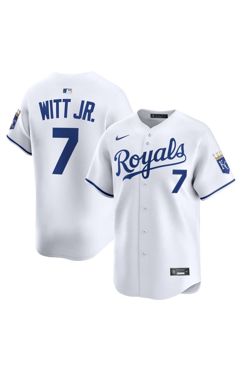 Nike Men's Nike Bobby Witt Jr. White Kansas City Royals Home Limited Player Jersey, Alternate, color, White