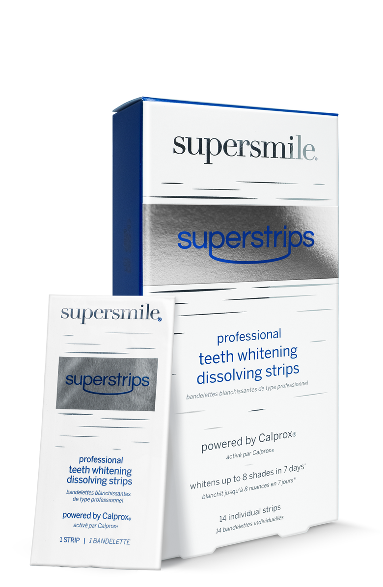 Supersmile Superstrips Dissolving Strips Box Of 14, Main, color, White