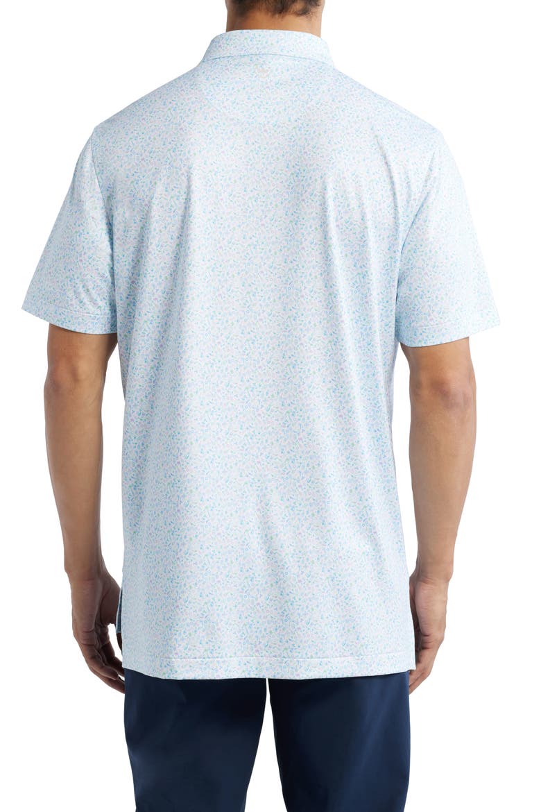Island Jammin' Party Print Performance Jersey Polo, Alternate, color, WHITE