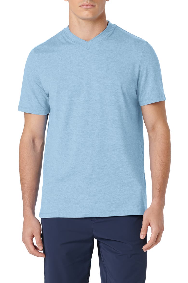 V-Neck Performance T-Shirt, Main, color, SKY