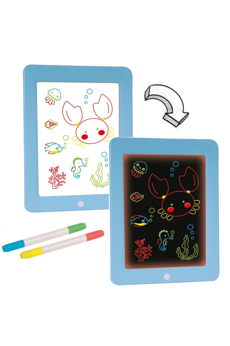Neon Glow Drawing Board Ages 5+, Alternate, color, Multicolored