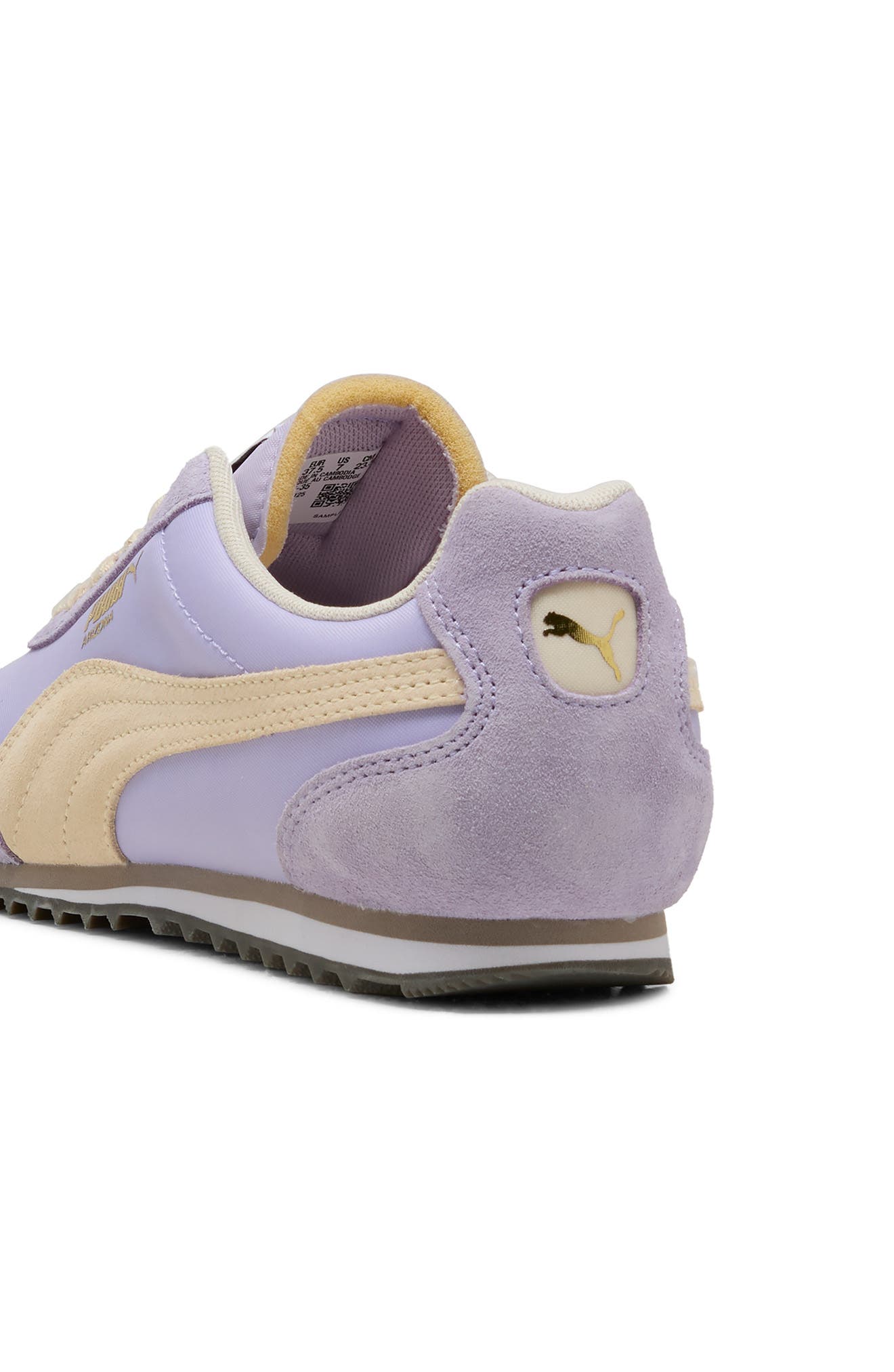 Arizona Nylon Sneaker, Alternate, color, LIGHT LAVENDER/ BUTTERCREAM