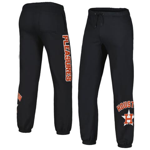Men's PLEASURES Black Houston Astros Opening Day Sweatpants