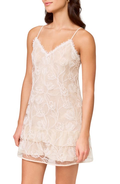 Holland Embroidered Chantilly Lace Chemise