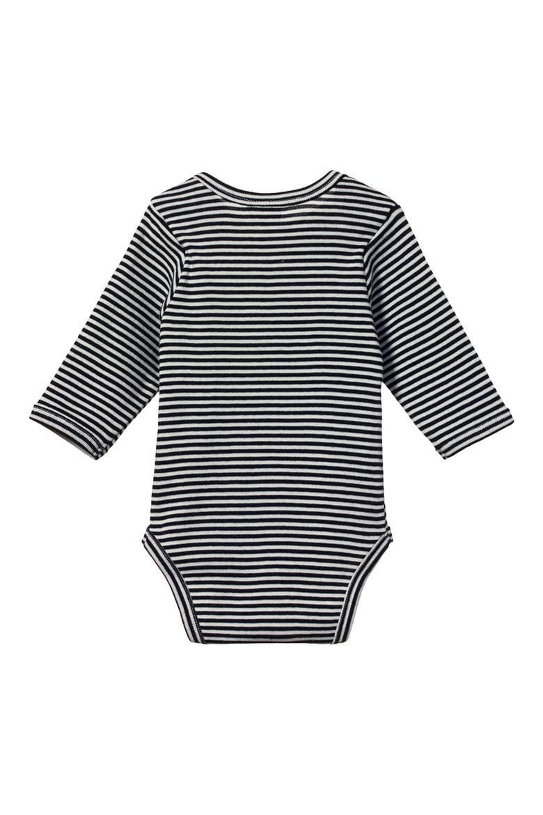 Long Sleeve Bodysuit, Alternate, color, NAVY STRIPE