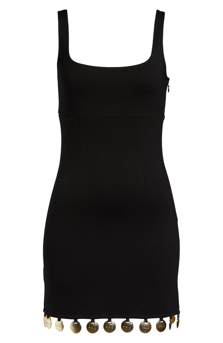 STAUD Hardy Medallion Hem Ponte Knit Tank Dress, Alternate, color, 