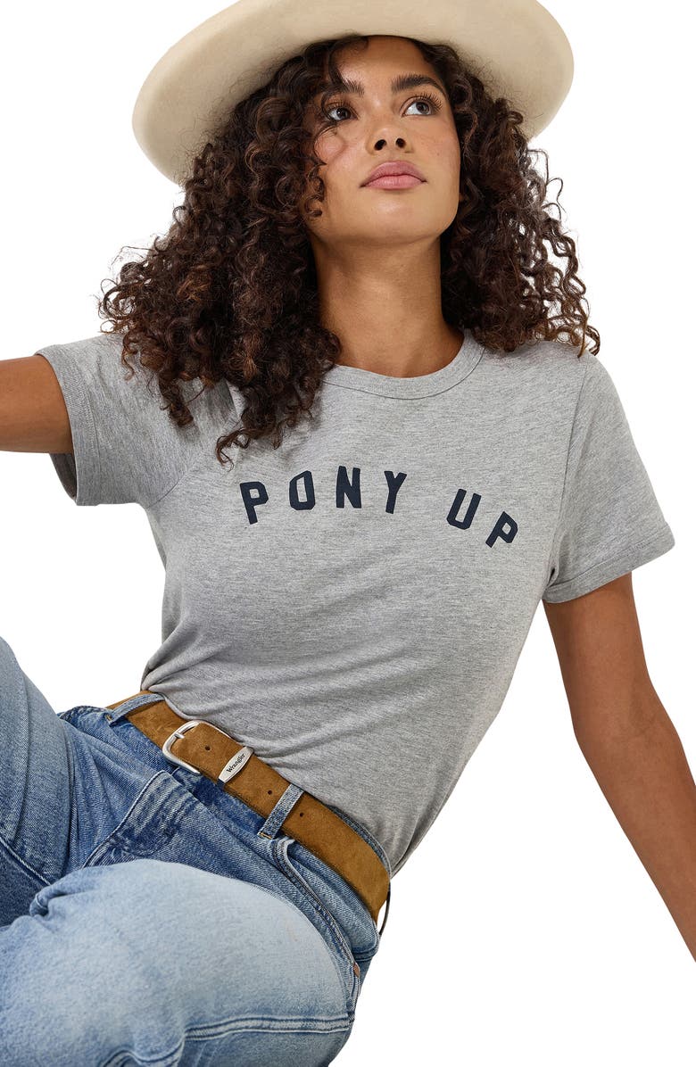 Wrangler Pony Up Graphic T-Shirt, Alternate, color, Mid Grey Mel