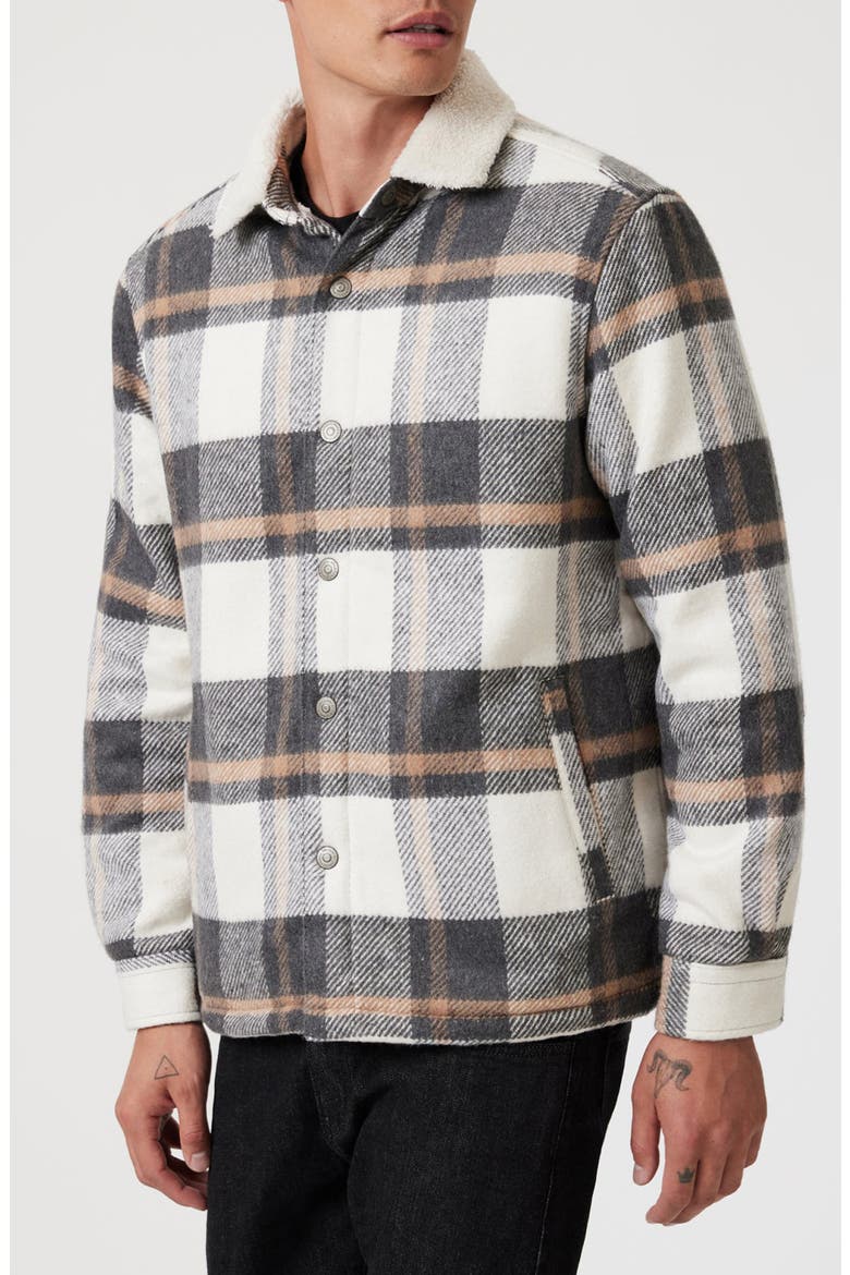 Check Insulated Shirt Jacket, Alternate, color, GRAY CHECK