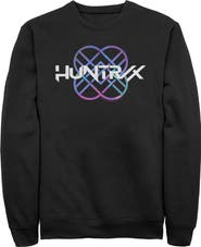 KPop Demon Hunters Men's KPop Demon Hunters Huntrix Holographic Logo  Sweatshirt