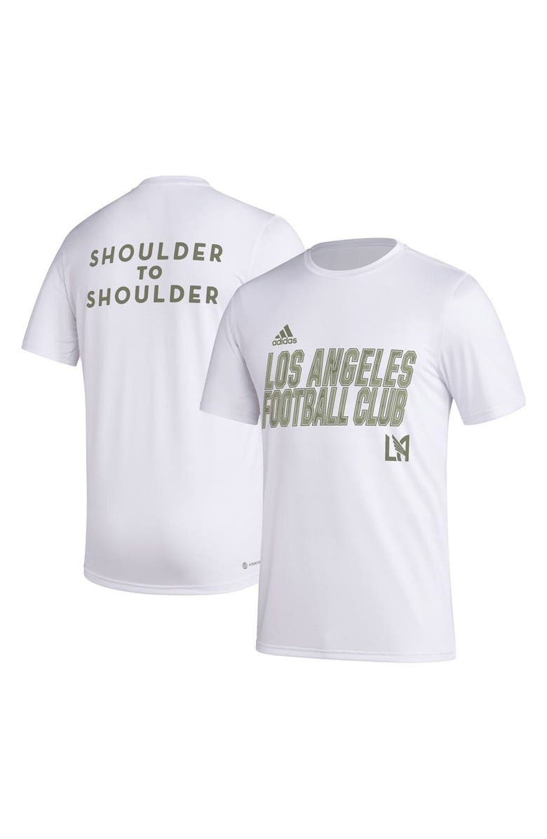 adidas Men's adidas White LAFC Team Jersey Hook AEROREADY T-Shirt, Main, color, White