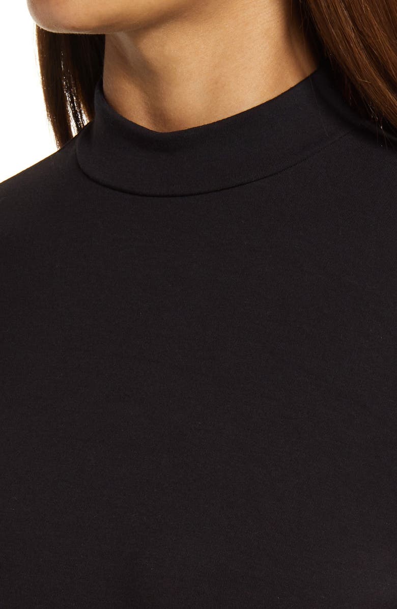 Halogen<sup>®</sup> Mock Neck Long Sleeve Dress, Alternate, color,