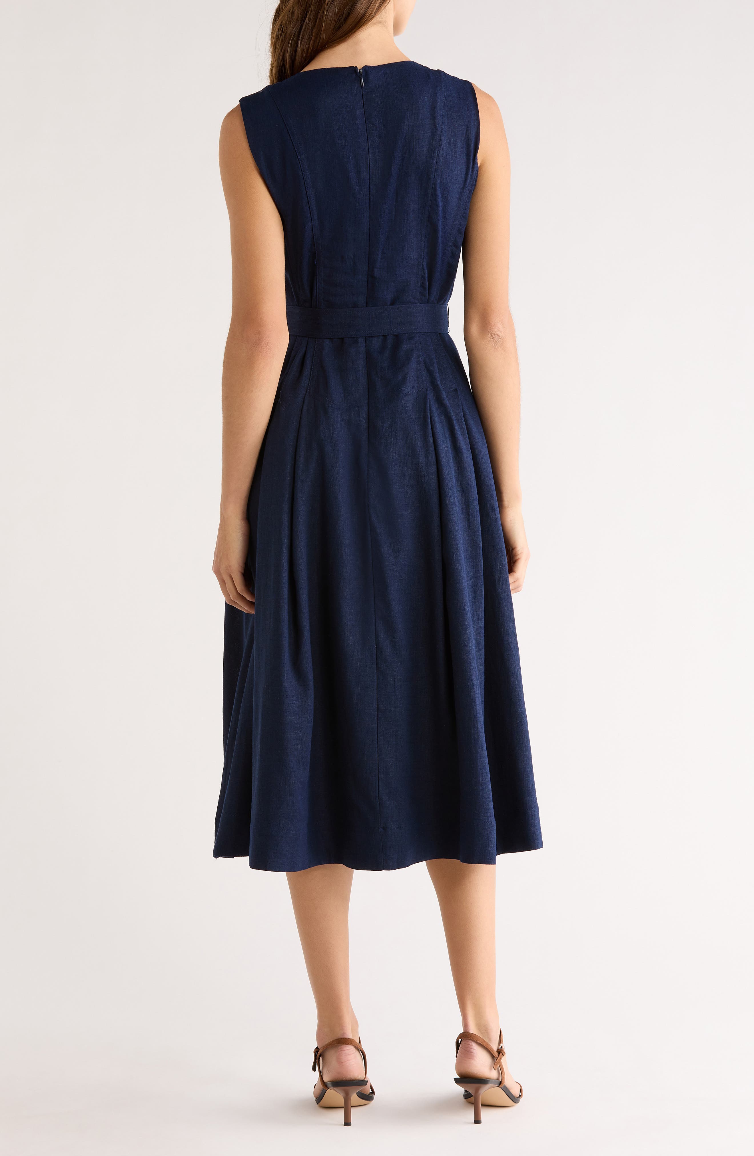 Belted Midi Dress - image 2