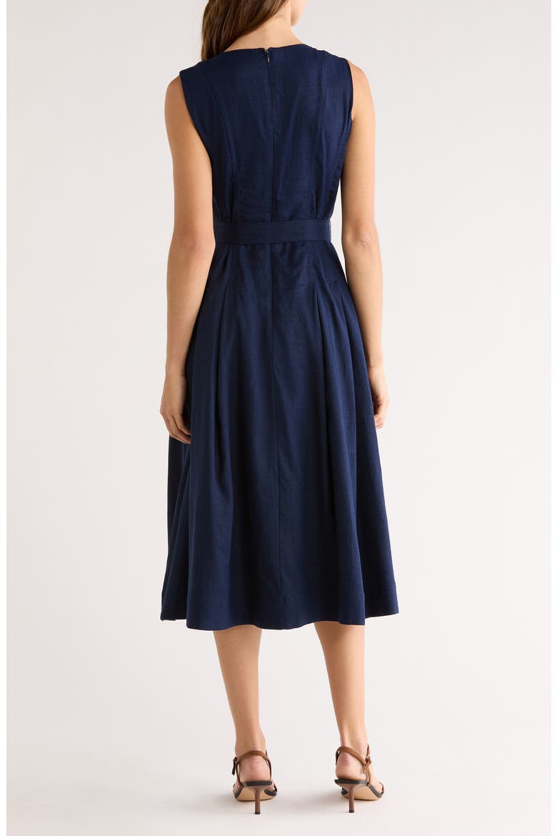 Belted Midi Dress, Alternate, color, CLASSIC NAVY