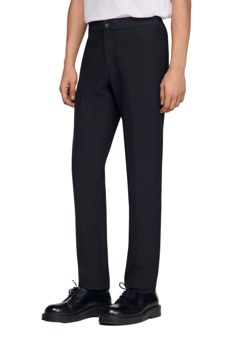 Jersey trousers, Main, color, Black