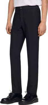 SANDRO Jersey trousers