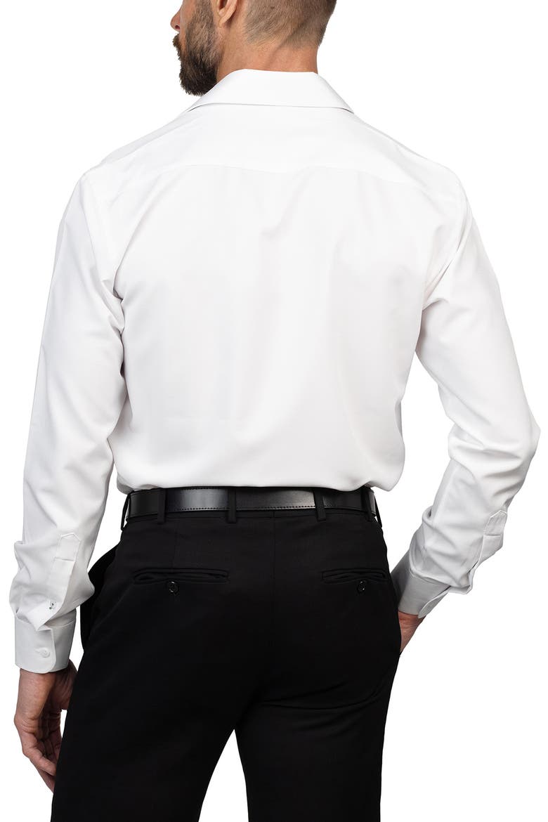 Trim Fit Dress Shirt, Alternate, color, WHITE