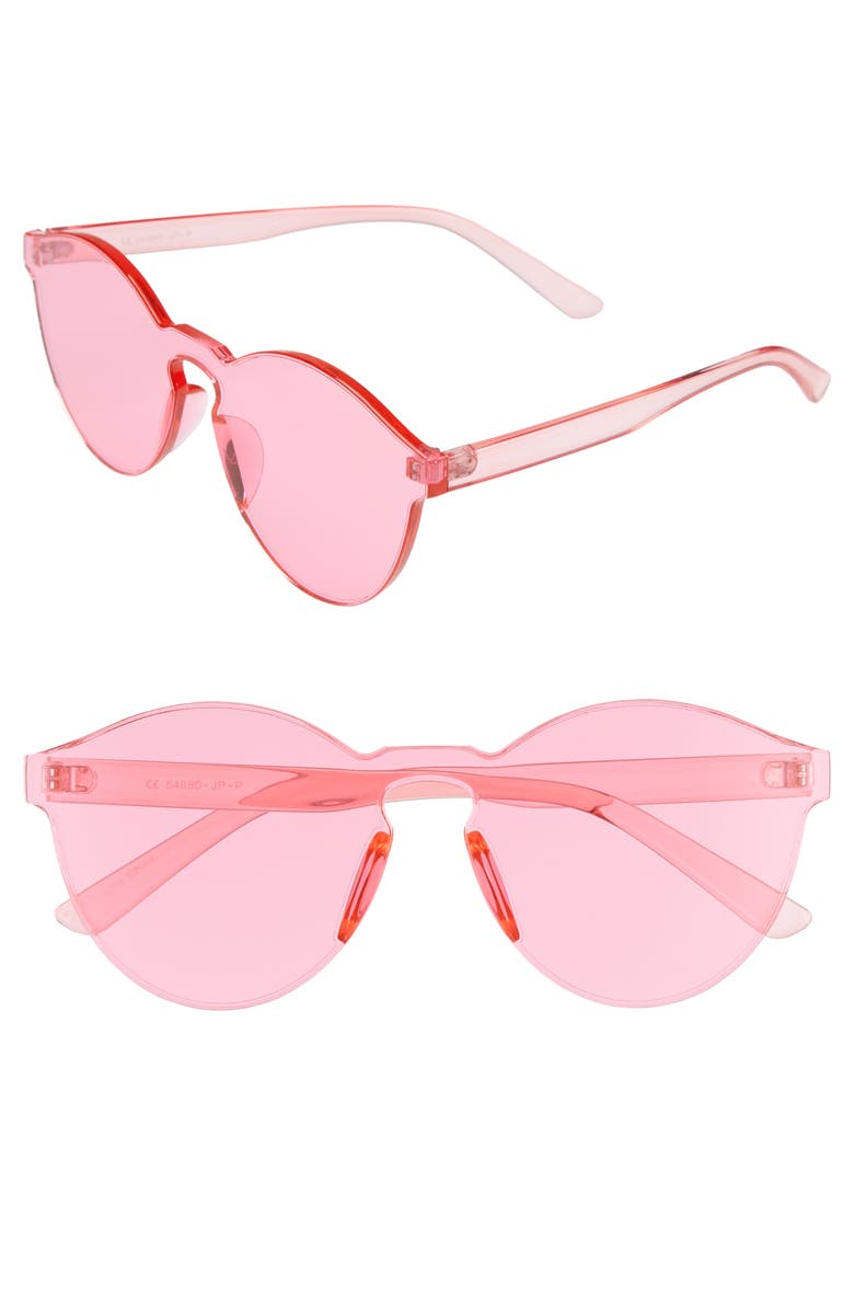 Glance Eyewear 59mm Rimless Round Sunglasses, Main, color, 