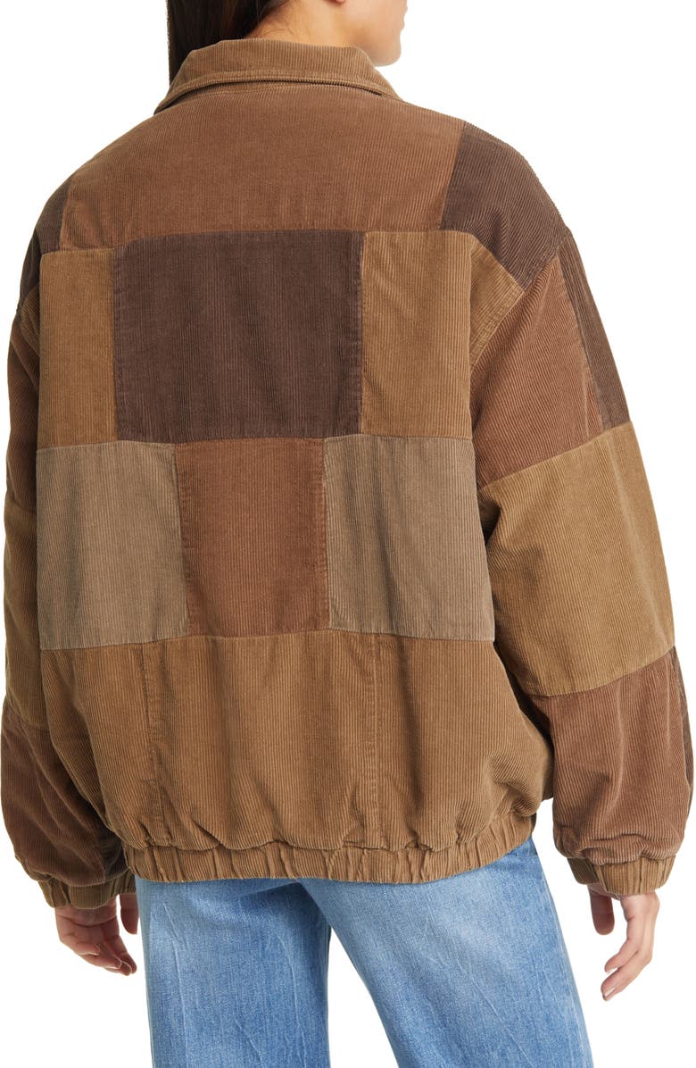 BDG Urban Outfitters Patchwork Corduroy Harrington Jacket, Alternate, color,