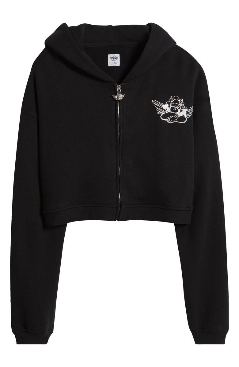 BOYS LIE Just Fore You Full Zip Graphic Hoodie, Alternate, color, 