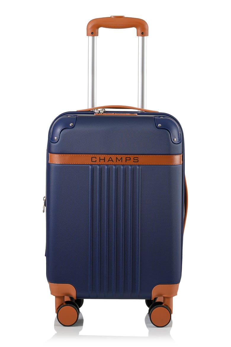 Vintage Carry-On Hardside Spinner, Main, color, NAVY