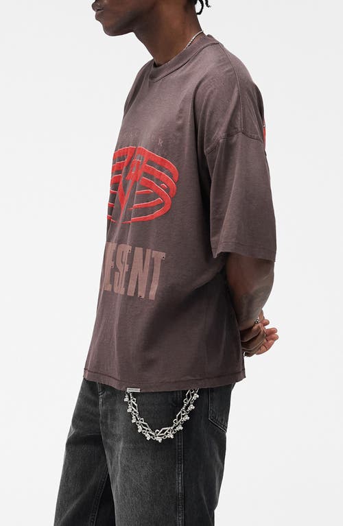 Represent Black Reversible Living Legacy Tour T-shirt In Brown
