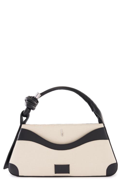 behno Melina Canvas Crossbody Satchel in Sand/black at Nordstrom