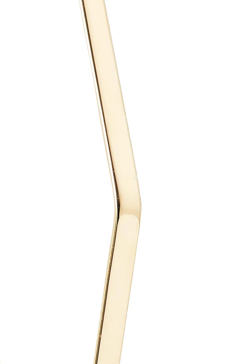 LANA Flat Geometric Hooked On Hoop Earrings, Alternate, color,