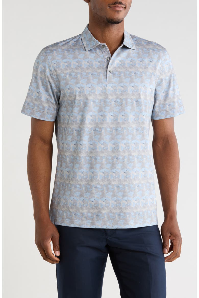 Cotton Knit Polo, Main, color, ALMOND