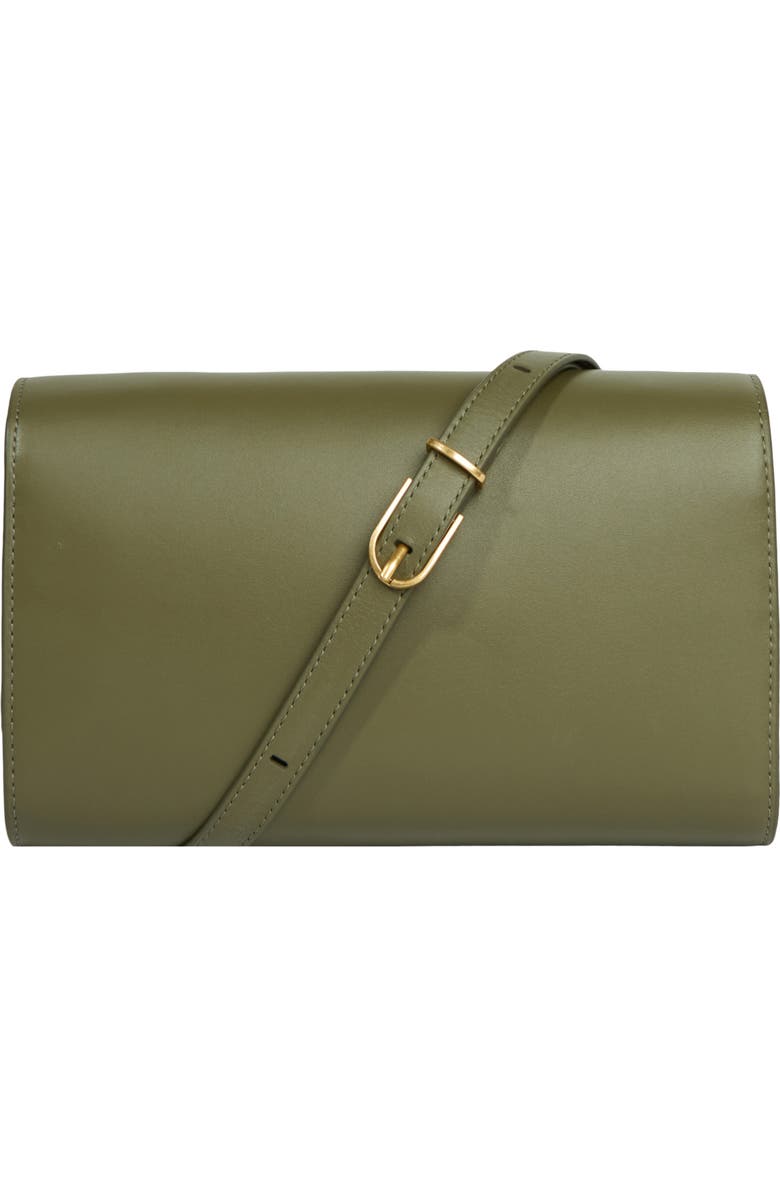 Vince Nappa Leather Wallet on a Strap, Alternate, color, Pinegrove