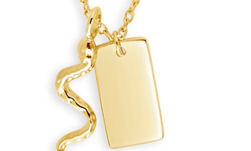 Sterling Forever Bella Pendant Necklace In Gold
