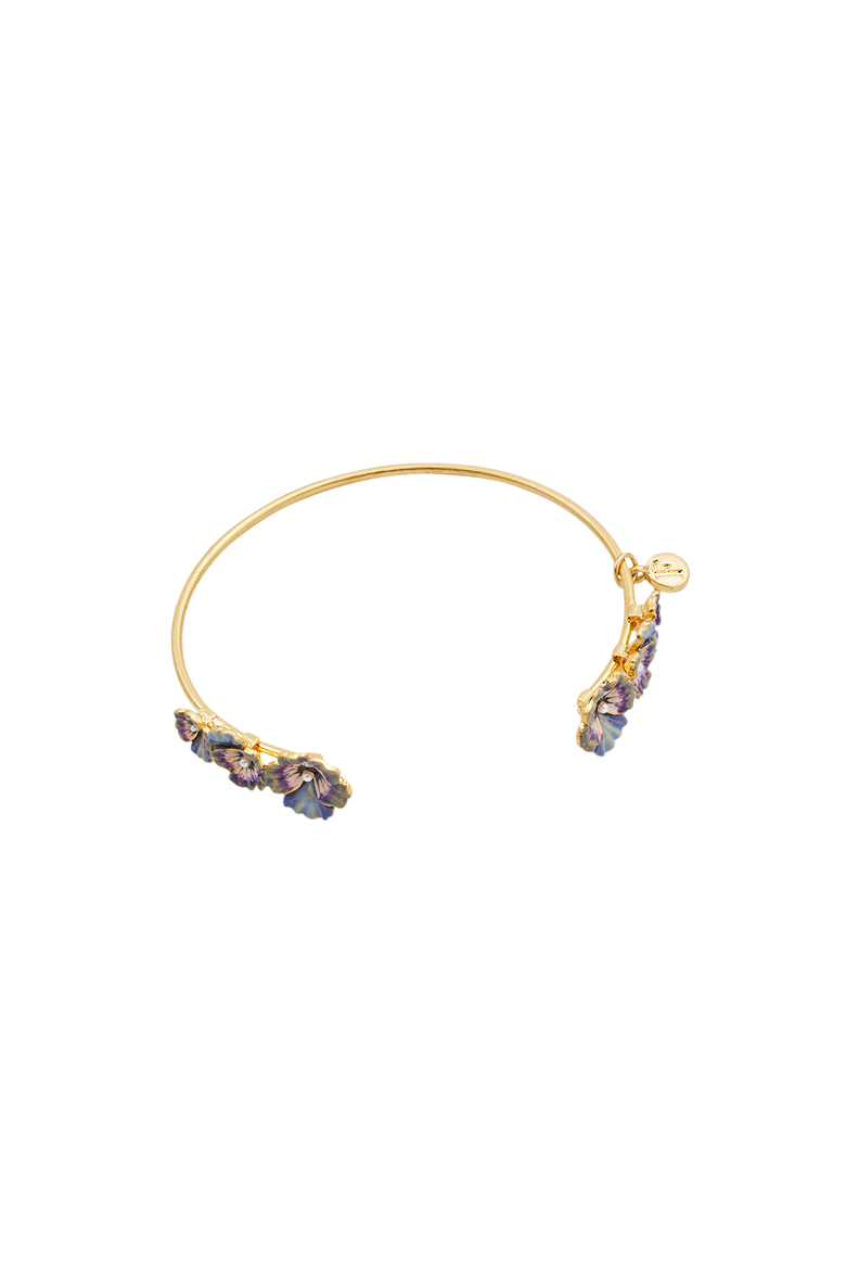 Pansy & Pearl Bangle, Main, color, Gold