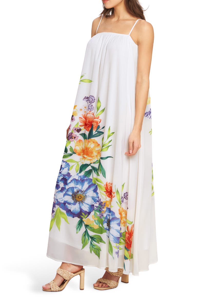 Print Maxi Dress, Alternate, color, IVORY